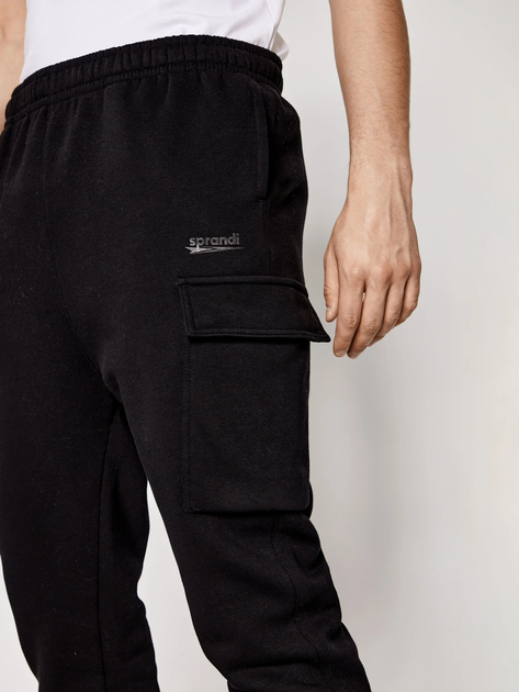 Spodnie dresowe męskie Sprandi SS21-SPM001 L Czarne (5903698654560) - obraz 5