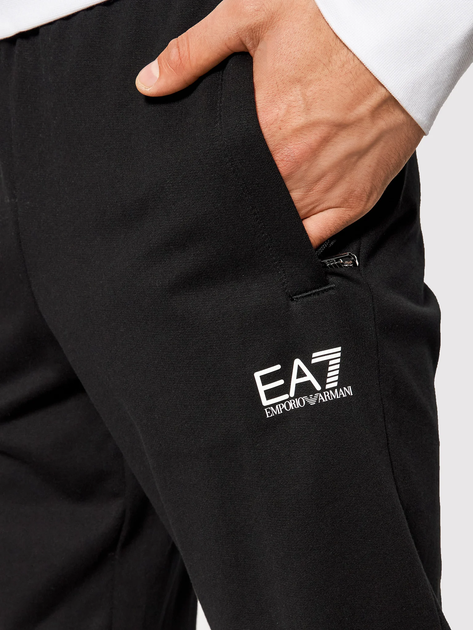 Спортивний костюм чоловічий EA7 Train Core Id M T-Suit Hoodie Rn Ch Coft 2XL Білий/Чорний (8056861842633) - зображення 7