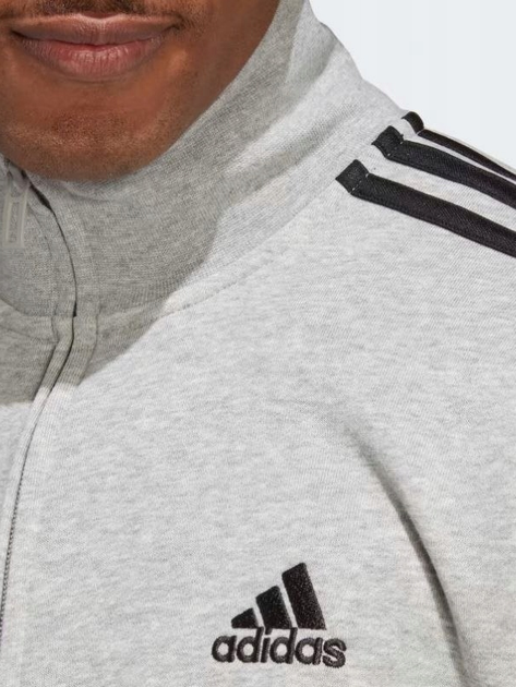 Komplet sportowy męski adidas 3S FT TT TS IC6748 XL Szary/Czarny (4066745378336) - obraz 3