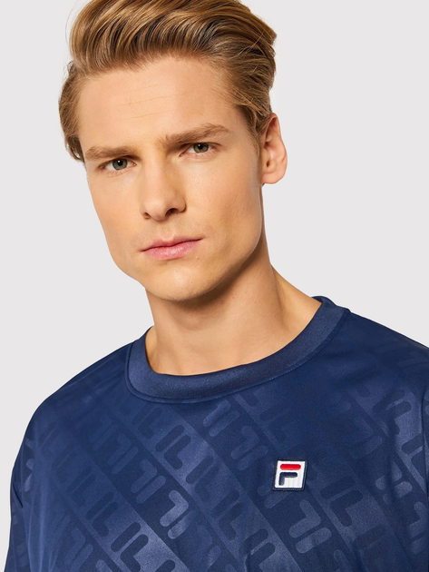 Koszulka sportowa męska Fila 689171-170 S Niebieska (4064556142849) - obraz 4