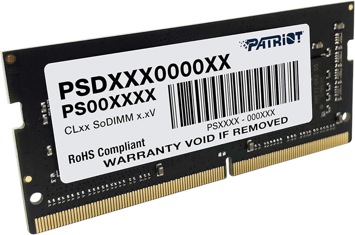 Оперативна пам'ять Patriot SO-DIMM DDR4-3200 32768MB PC4-25600 (7D4A32AE0HVC8B3) - зображення 2