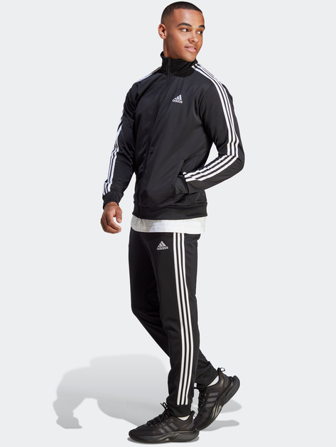 Komplet sportowy męski adidas 3Stripes Tricot Track Suit IC6747 L-Short Czarny (4065432655682) - obraz 3