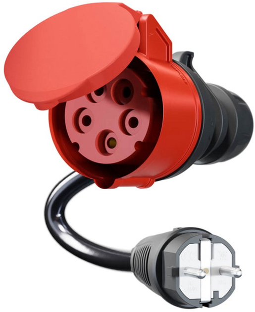 Adapter do samochodu elektrycznego go-e Gemini flex 11 kW CEE16 Red na Schuko (CH-04-30) - obraz 2