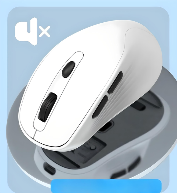 Миша ACER OMR229 з бездротовим підключенням Bluetooth і USB 2.4G та акумулятором, 1600 DPI, білий - Фото 4 Миша ACER OMR229 з бездротовим підключенням Bluetooth і USB 2.4G та акумулятором, 1600 DPI, білий - зображення 4