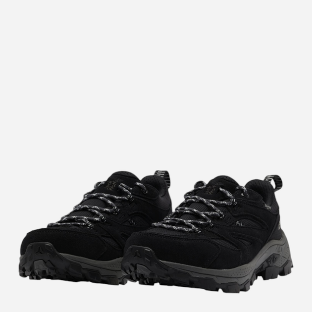 Чоловічі кросівки для трекінгу з мембраною Jack Wolfskin Vojo Tour Texapore Low M A62070_6350 42.5 Чорні (4064886369497) - зображення 4