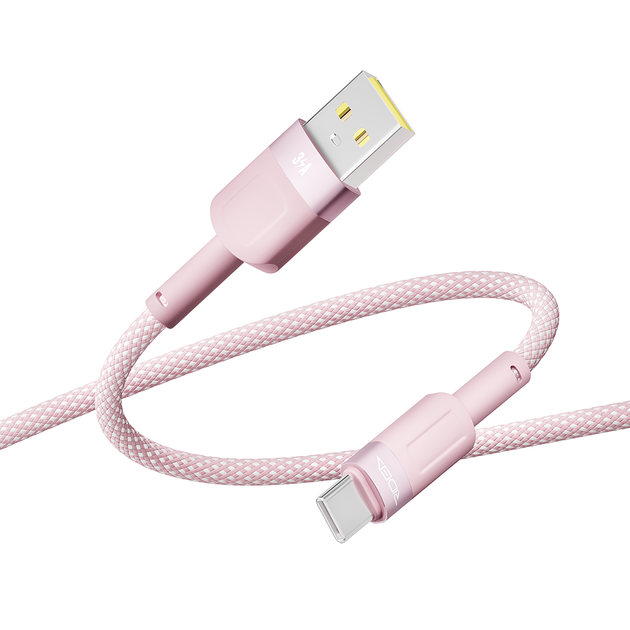 USB Data-Кабель Ridea RC-CP43 ColorPro 3A Type-C 1.2m, Pink - изображение 3