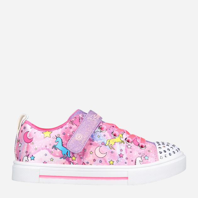 Дитячі з підсвіткою кеди для дівчинки Skechers Twinkle Sparks Unicorn Dreaming 314803L 28.5 Рожеві (196642576024) - зображення 1