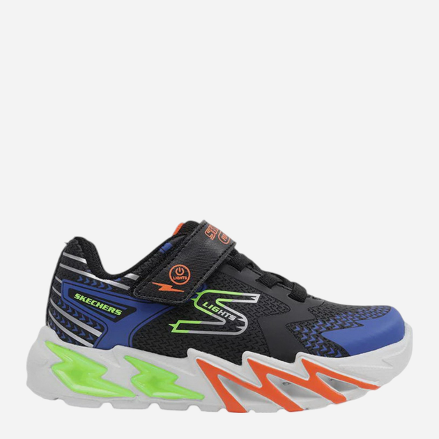 Buty sportowe chłopięce świecące LED Skechers Flex-Glow Bolt 400138L 32 Czarne (196989409788) - obraz 1