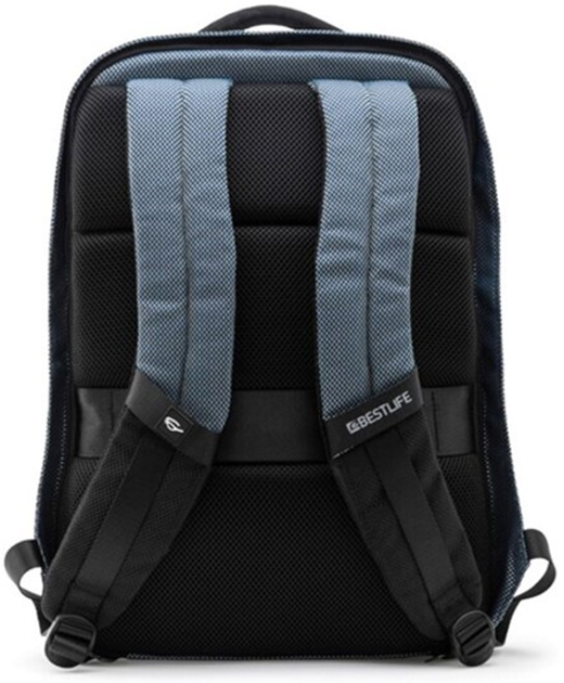 Plecak na laptopa BESTLIFE Neoton 2.0 Travelsafe 15.6" Blue/Black (BB-3437BU) - obraz 2