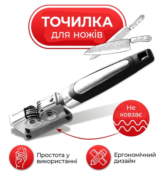 Точилка для ножей ручная механическая ножеточка SURMENE – купить онлайн ...