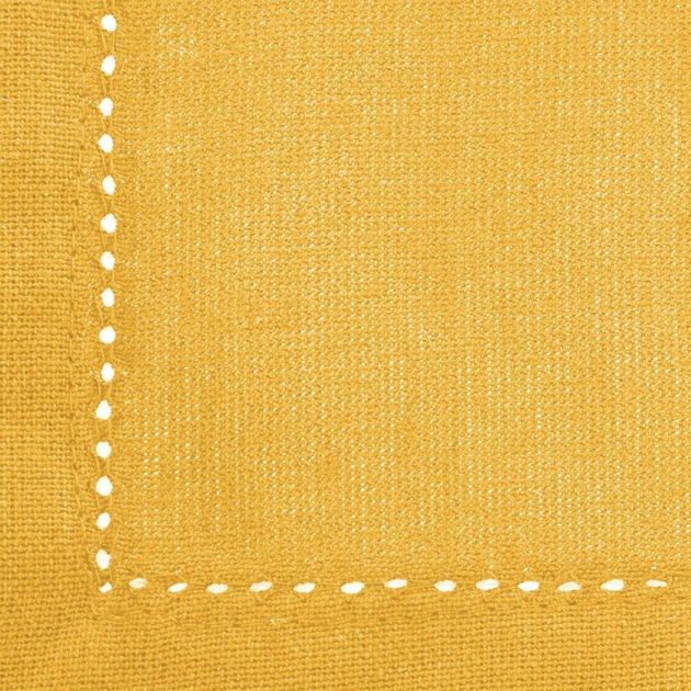 Скатертина Atmosphera Createur d'interieur Chambray прямокутна 140 x 240 см Жовта (3560234496682) - зображення 4