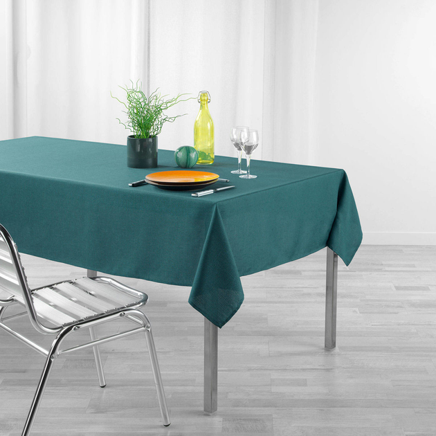 Obrus Douceur d'interieur Newton plamoodporny 140 x 250 cm Turkusowy (3574387230833) - obraz 2