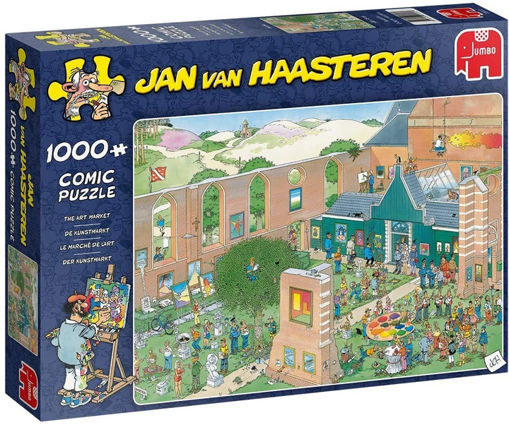 Puzzle Jumbo Jan Van Haasteren The Art Market 1000 elementów 20022 (8710126200223) - obraz 1