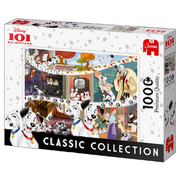 Puzzle Jumbo Disney Classic Collection 101 Dalmatyńczyków 1000 elementów (8710126194874) - obraz 1