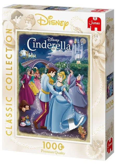 Puzzle Jumbo Disney Classic Cinderella 1000 elementów (8710126194850) - obraz 1