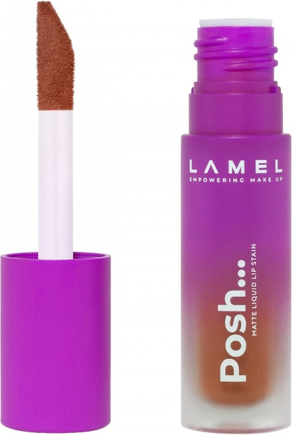 Матовая помада для губ Lamel Professional Posh Matte Liquid Lip Stain №404 4 г (0810134216853) - Фото 2 Матовая помада для губ Lamel Professional Posh Matte Liquid Lip Stain №404 4 г (0810134216853) - изображение 2