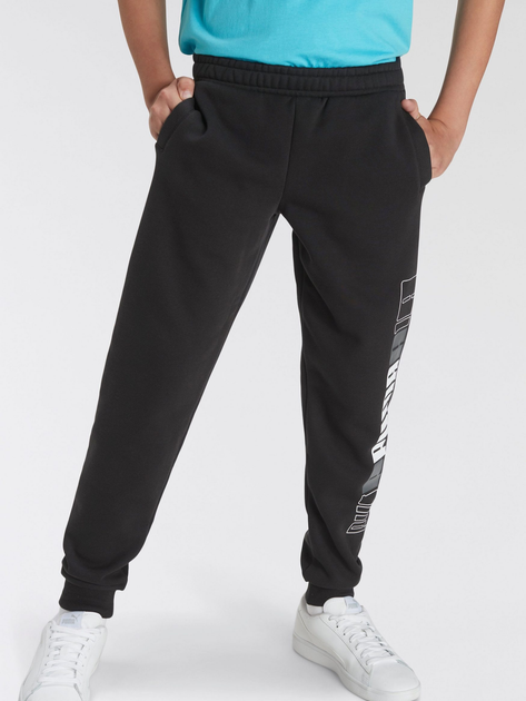 Spodnie dresowe męskie Puma Ess+ Logo Lab Sweatpants Fl Cl 67592001 S Czarne (4099683775066) - obraz 1