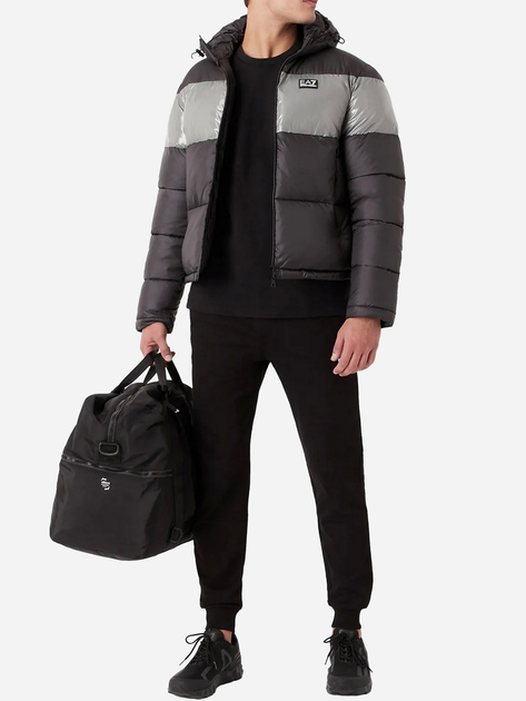 Spodnie dresowe męskie EA7 Train Core Id M Pants Ch Coft L Czarne (8055187164566) - obraz 4