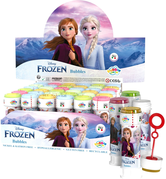 Zestaw baniek mydlanych Artyk Frozen 2 60 ml 36 szt (8007315082303) - obraz 1