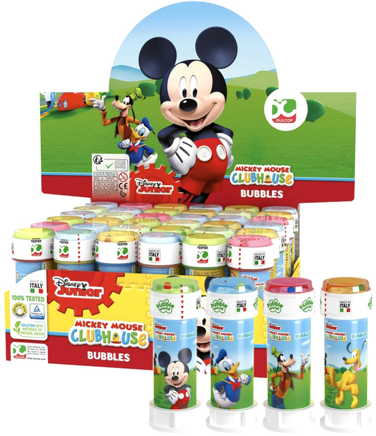 Zestaw baniek mydlanych Dulcop Mickey & Friends 60 ml 36 szt (8007315041201) - obraz 1