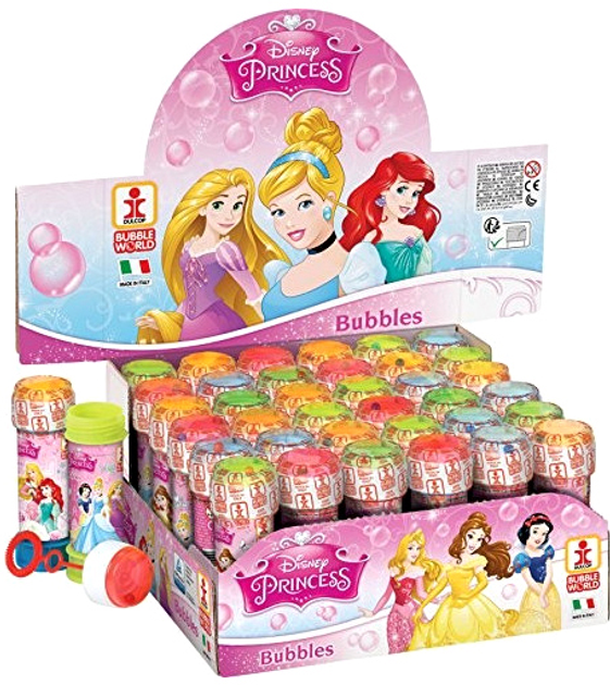 Zestaw baniek mydlanych Brimarex Disney Princess 60 ml 36 szt (8007315044806) - obraz 1