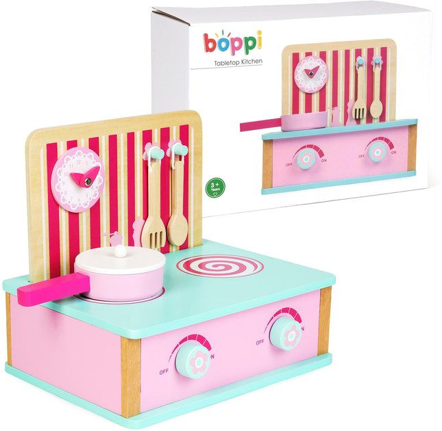 Кухонна плита Boppi Wooden з табличкою меню (5060459742918) - зображення 1