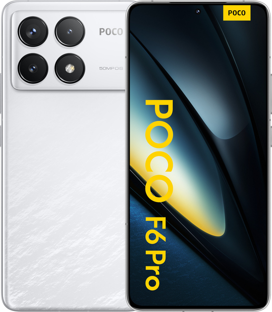 Smartfon Xiaomi Poco F6 Pro 12/512GB White (MZB0HBDEU) - obraz 1