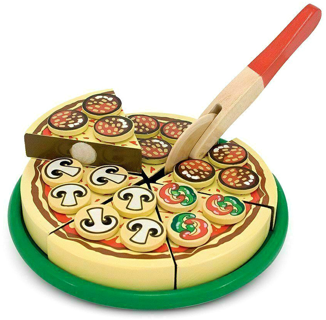 Zestaw do zabawy Melissa & Doug Wooden Pizza Party (0000772101677) - obraz 2