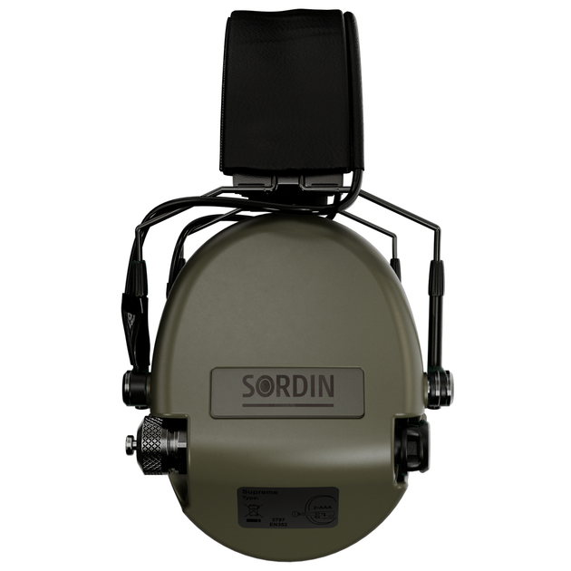 Активные наушники Sordin Supreme MIL AUX, Slim, Верхний держатель, green 74308-06-S - изображение 4