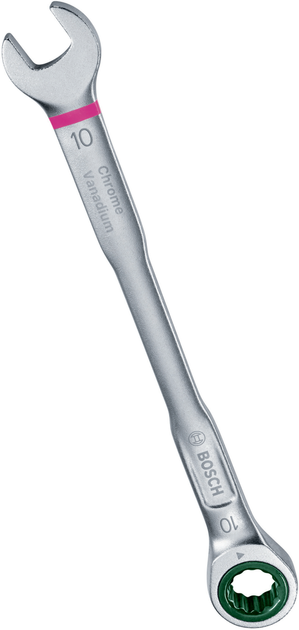 Набір ключів комбінованих з тріскачкою Bosch 8-19 мм CrV 8 шт (1600A027PS) - зображення 5