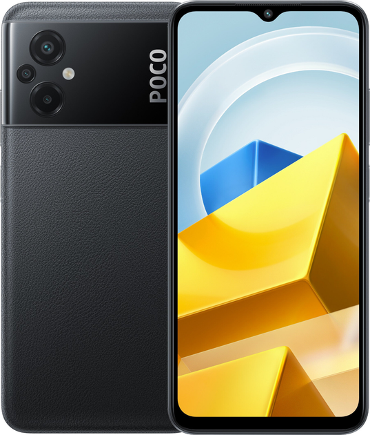 Smartfon Xiaomi Poco M5 4/64GB Black (22071219CG) - obraz 1