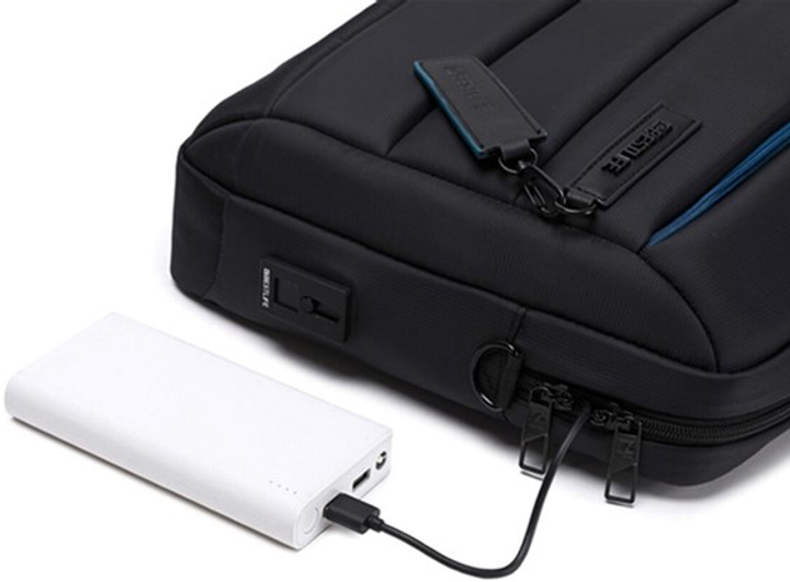 Torba na laptopa BESTLIFE CPLUS 15.6" Black/Blue (BBC-3335P) - obraz 4