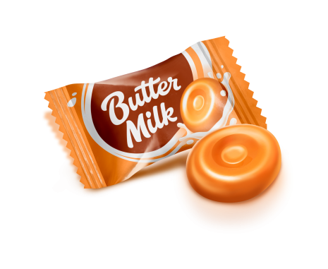 Цукерки Рошен Butter-Milk 1 кг - Фото 2 Цукерки Рошен Butter-Milk 1 кг - изображение 2