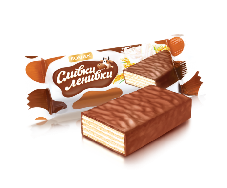 Цукерки вафельні Roshen Сливки-Ленивки 100 г - зображення 2