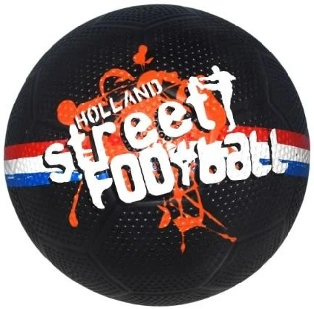 Piłka nożna GA Toys Street Football Rozmiar 5 Black (8716404260910) - obraz 1