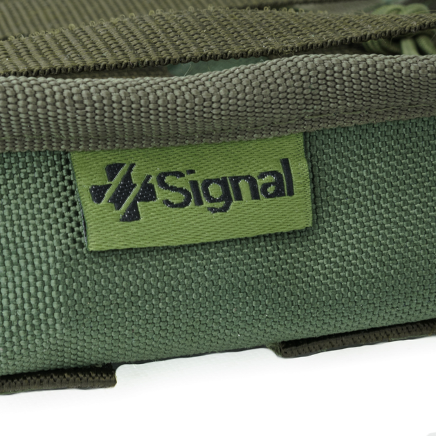 Подсумок на 3 магазина АК/AR Signal Олива (Cordura) - Фото 8 Подсумок на 3 магазина АК/AR Signal Олива (Cordura) - изображение 8