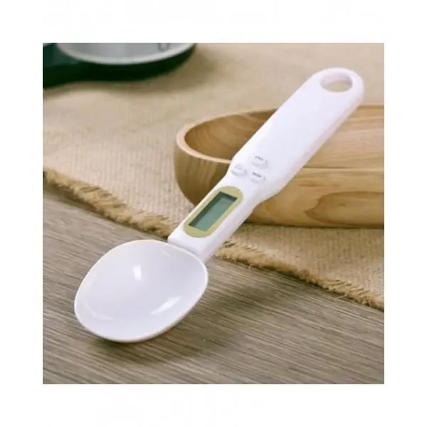 Электронная мерная ложка-весы цифровая до 500г Digital Spoon Scale белая для кухни специй - изображение 4