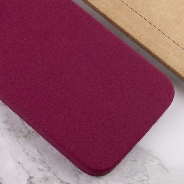 Чохол Silicone Case Full Protective (AA) NO LOGO для Apple iPhone 14 Pro (6.1") Бордовий / Maroon - изображение 3