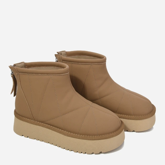 Женские угги низкие кожаные с мехом Allshoes 187866 40 Коричневые (ROZ6501055110) - Фото 2 Женские угги низкие кожаные с мехом Allshoes 187866 40 Коричневые (ROZ6501055110) - изображение 2