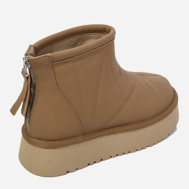 Женские угги низкие кожаные с мехом Allshoes 187866 40 Коричневые (ROZ6501055110) - Фото 4 Женские угги низкие кожаные с мехом Allshoes 187866 40 Коричневые (ROZ6501055110) - изображение 4