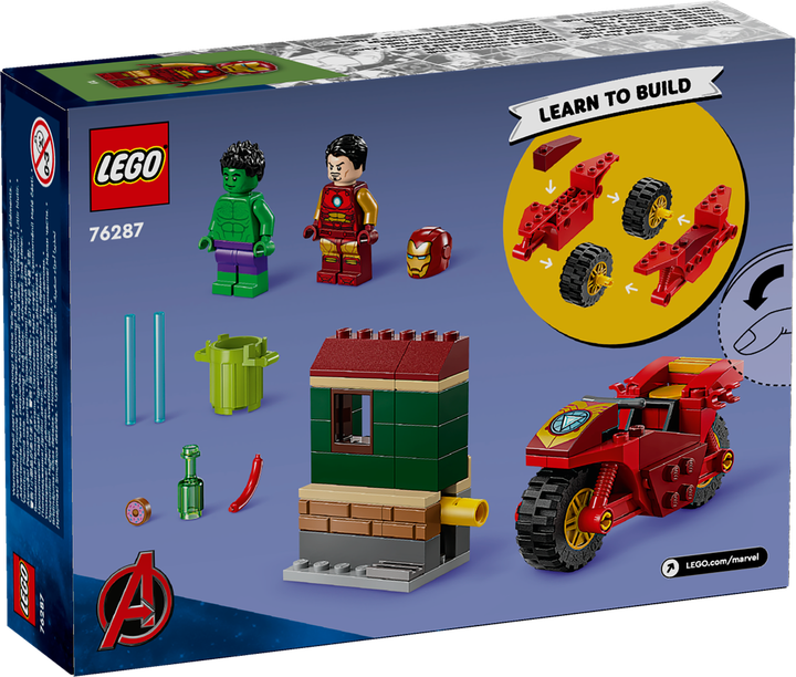 Лего Залізна людина на мотоциклі та Халк Супергерої Lego Super