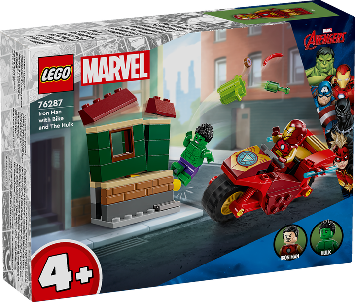 Лего Залізна людина на мотоциклі та Халк Супергерої Lego Super