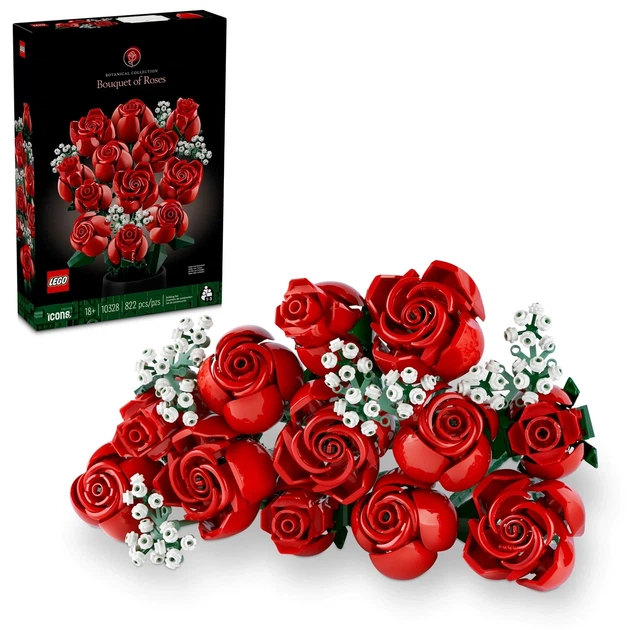 Конструктор Лего иконс Букет роз Lego Icons Bouquet of Roses 10328 - изображение 2