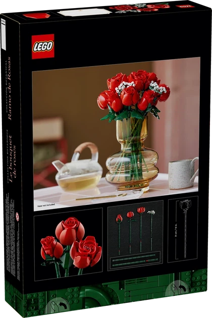 Конструктор Лего иконс Букет роз Lego Icons Bouquet of Roses 10328 - изображение 11