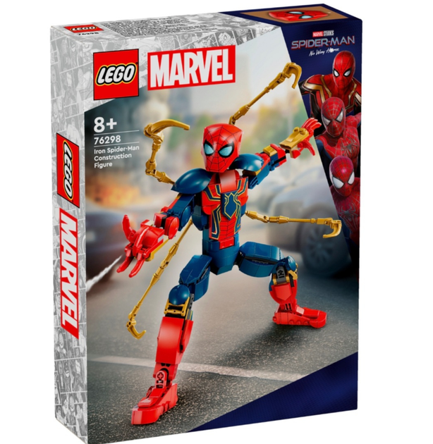 Конструктор Лего Марвел фигурка Железного Человека-Паука Lego Marvel Iron Spider-Man 76298 - Фото 2 Конструктор Лего Марвел фигурка Железного Человека-Паука Lego Marvel Iron Spider-Man 76298 - изображение 2
