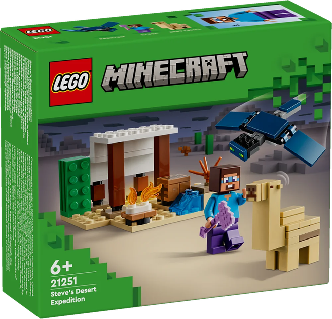 Конструктор Лего Майнкрафт Експедиція Стива в пустелю Lego Minecraft 21251 - зображення 2