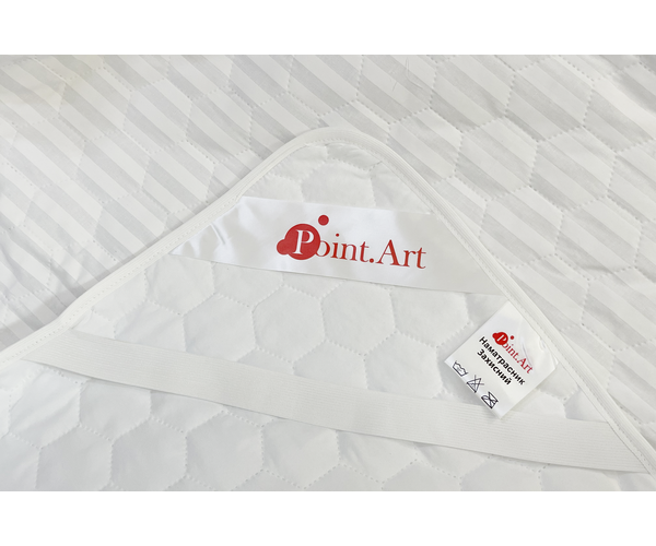 Наматрацник вологонепроникний бавовняний Point Art AquaStop 160х190 см з гумкою по 4-х кутах білий - зображення 3