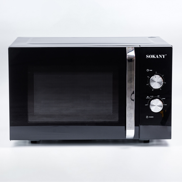 Мікрохвильова піч Sokany SK-438 Чорний - зображення 1