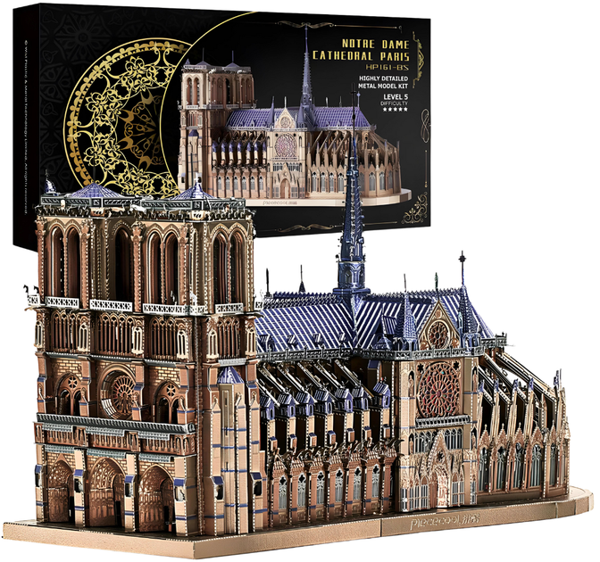 Model do składania Piececool Katedra Notre Dame (6927897205810) - obraz 1