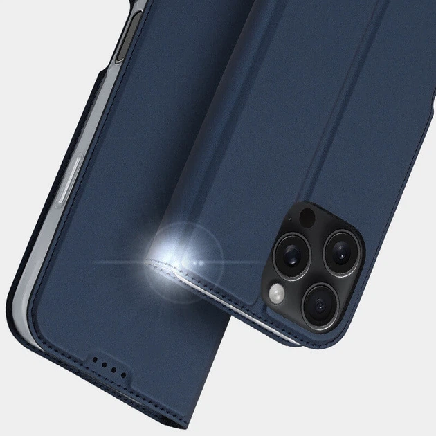 Чехол-книжка Dux Ducis с карманом для визиток для Apple iPhone 16 Pro Max (6.9") Синий Без бренда - изображение 6